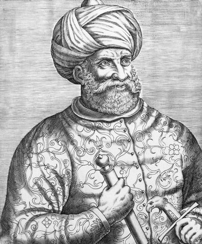Barbarossa, illustration from Andre Thevet